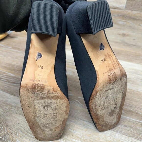 Enzo Angiolini Black Courts Pumps Women's Size 9 - Picture 4 of 7